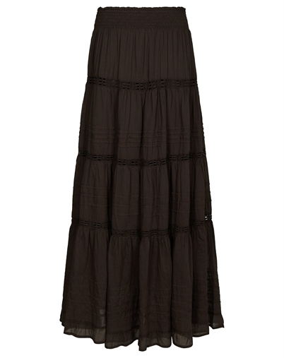 Neo Noir - Felicia S Voile Nederdel - Dark Brown